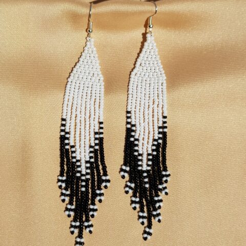 Handcrafted Beaded Fringe Earrings – Elegant & Lightweight